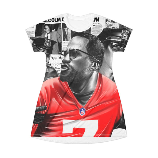 Malcolm X Kap T-Shirt Dress